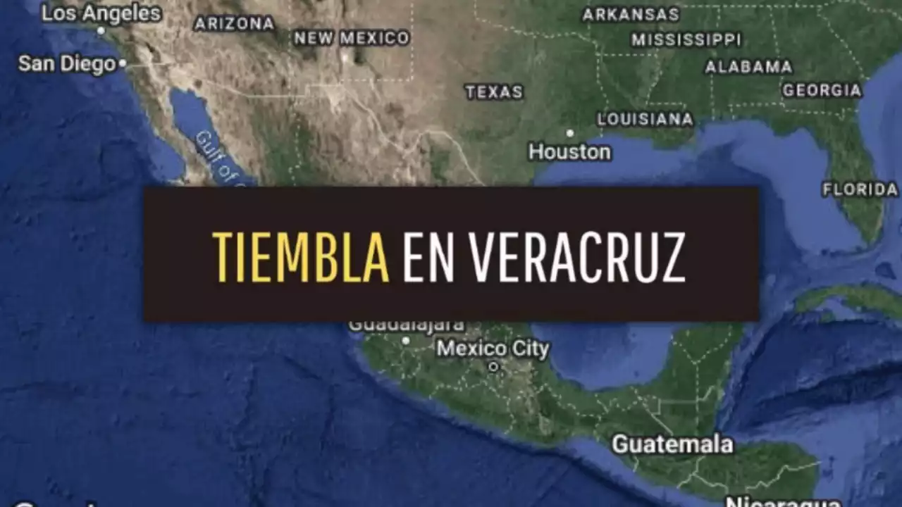 Se registra sismo en Veracruz este domingo 13 de noviembre