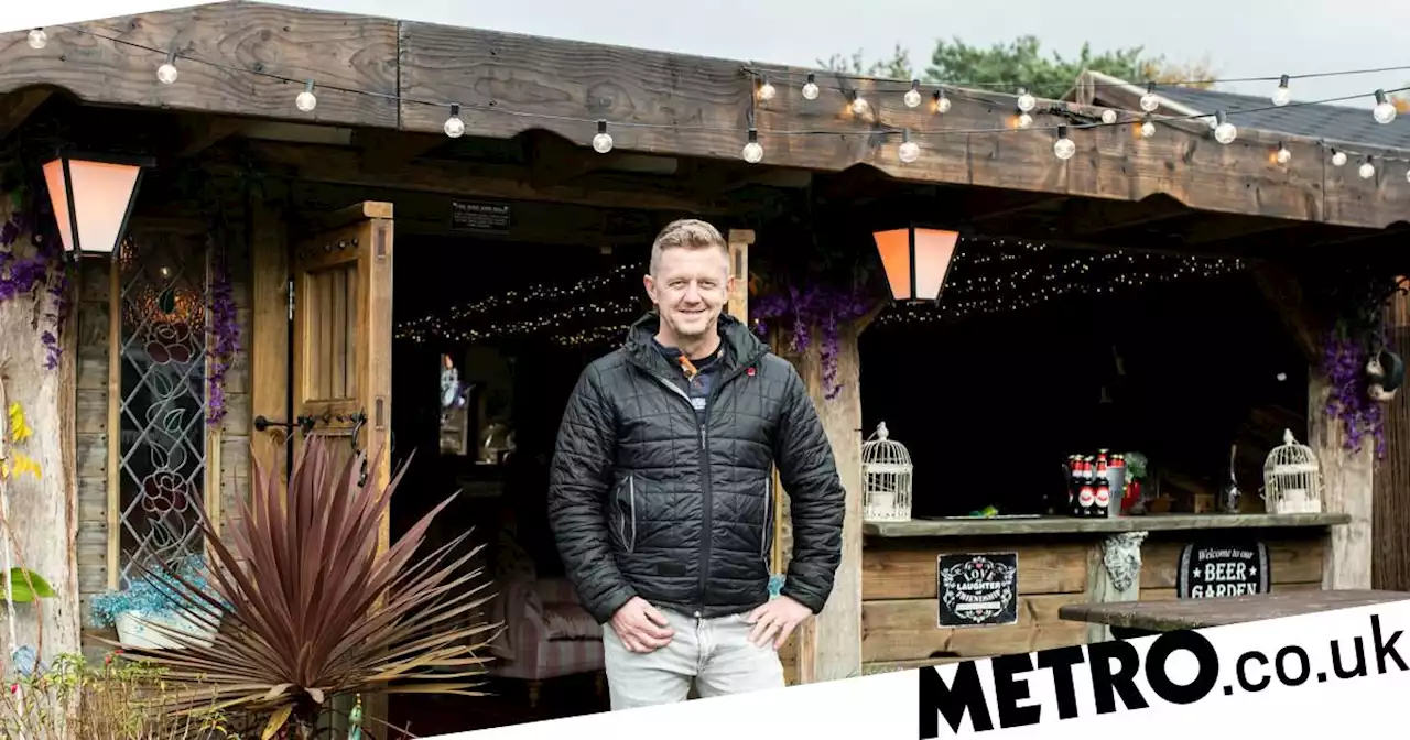 DIY 'man-cave' made from recycled materials crowned Britain's best pub shed