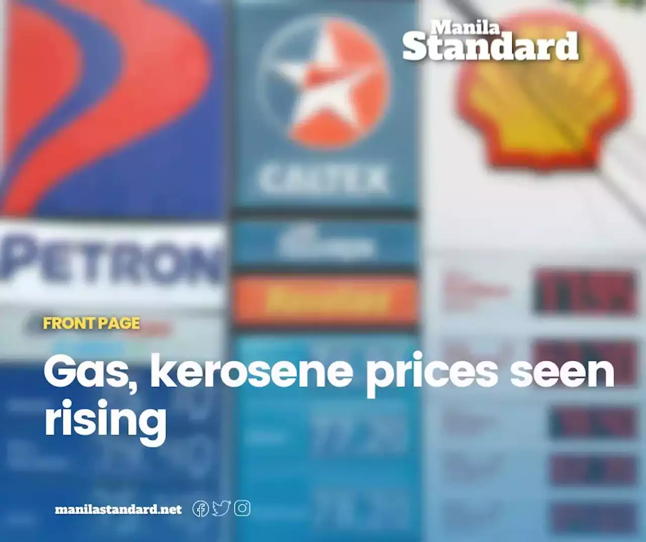 Gas, kerosene prices seen rising