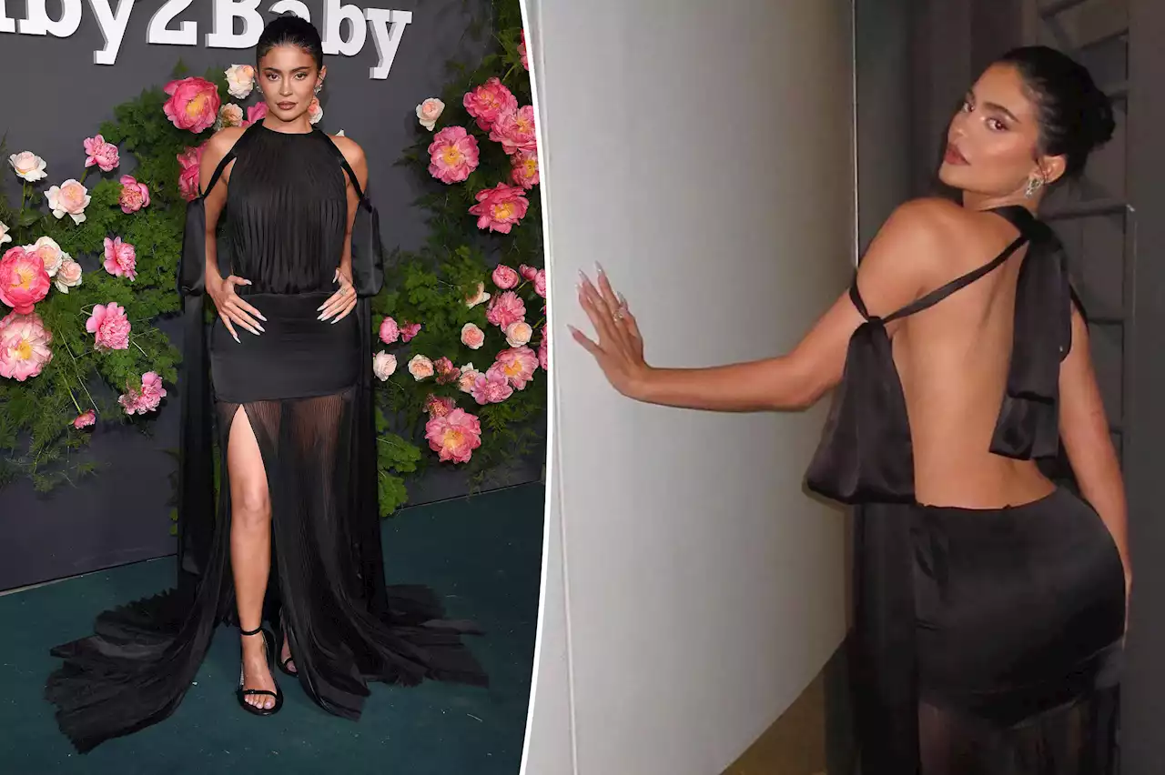 Kylie Jenner leaves little to the imagination in sexy backless dress