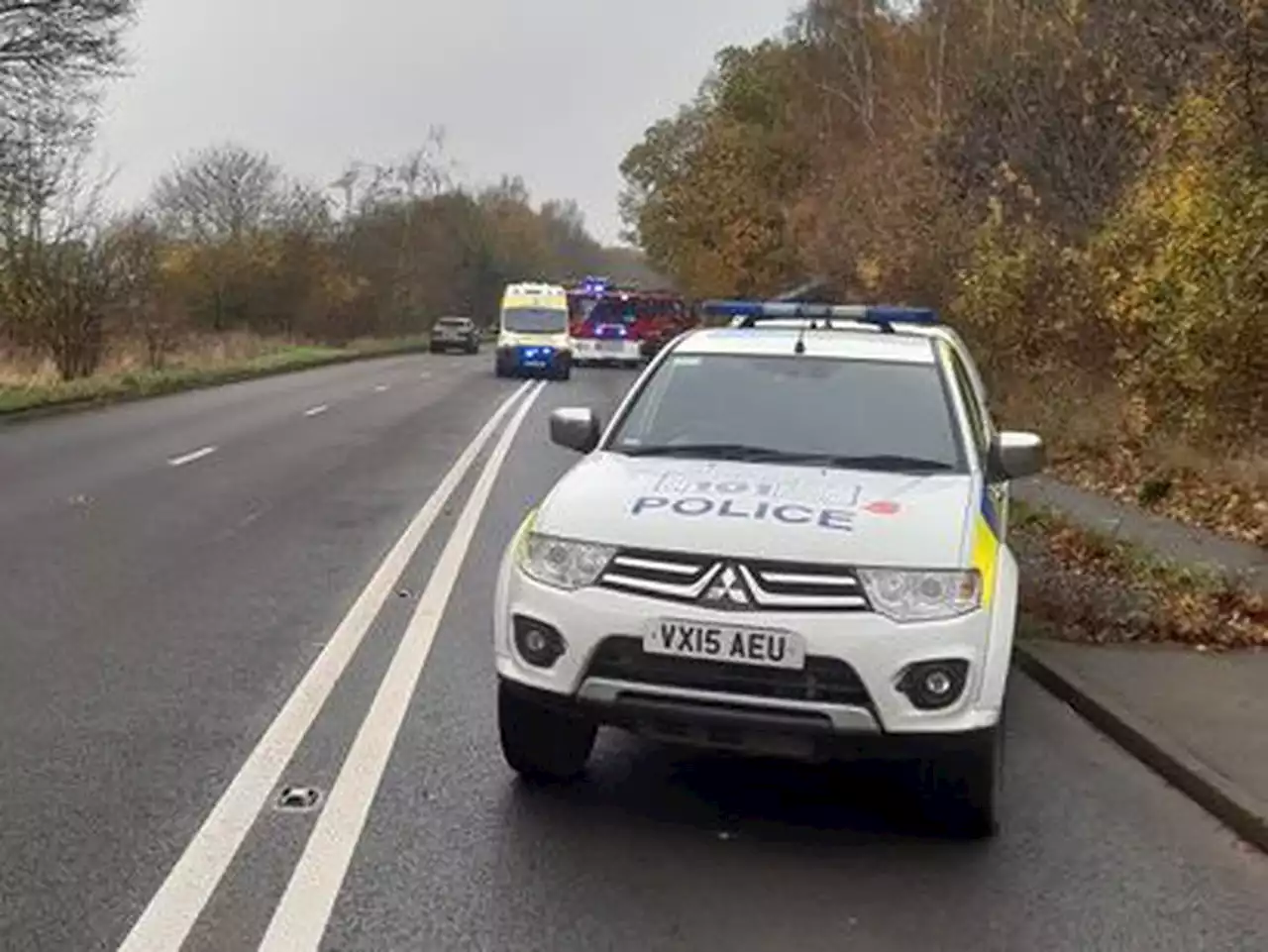 Police close part of road to deal with crash near Bridgnorth