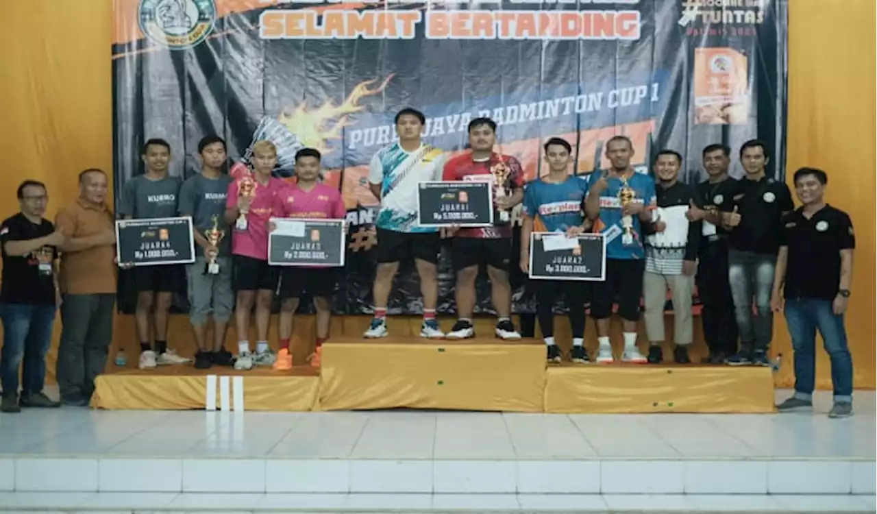 Selamat! Empat Ganda Putra Jadi Pemenang Purbajaya Badminton Cup 1