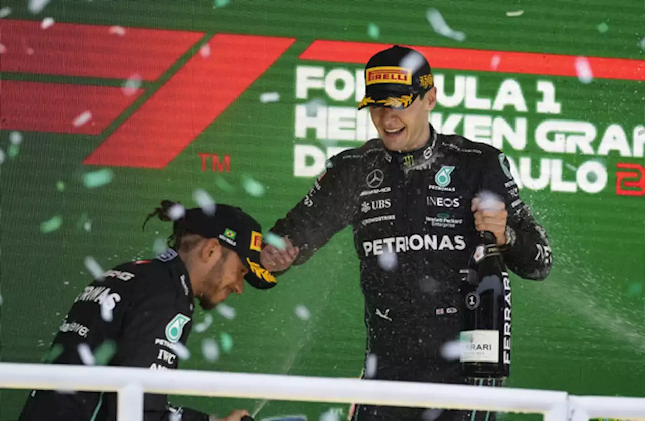 Russell sweeps to first grand prix win ahead of teammate Hamilton