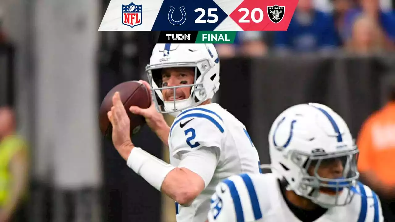 Los Colts, con el regreso de Matt Ryan, vencieron a los Raiders