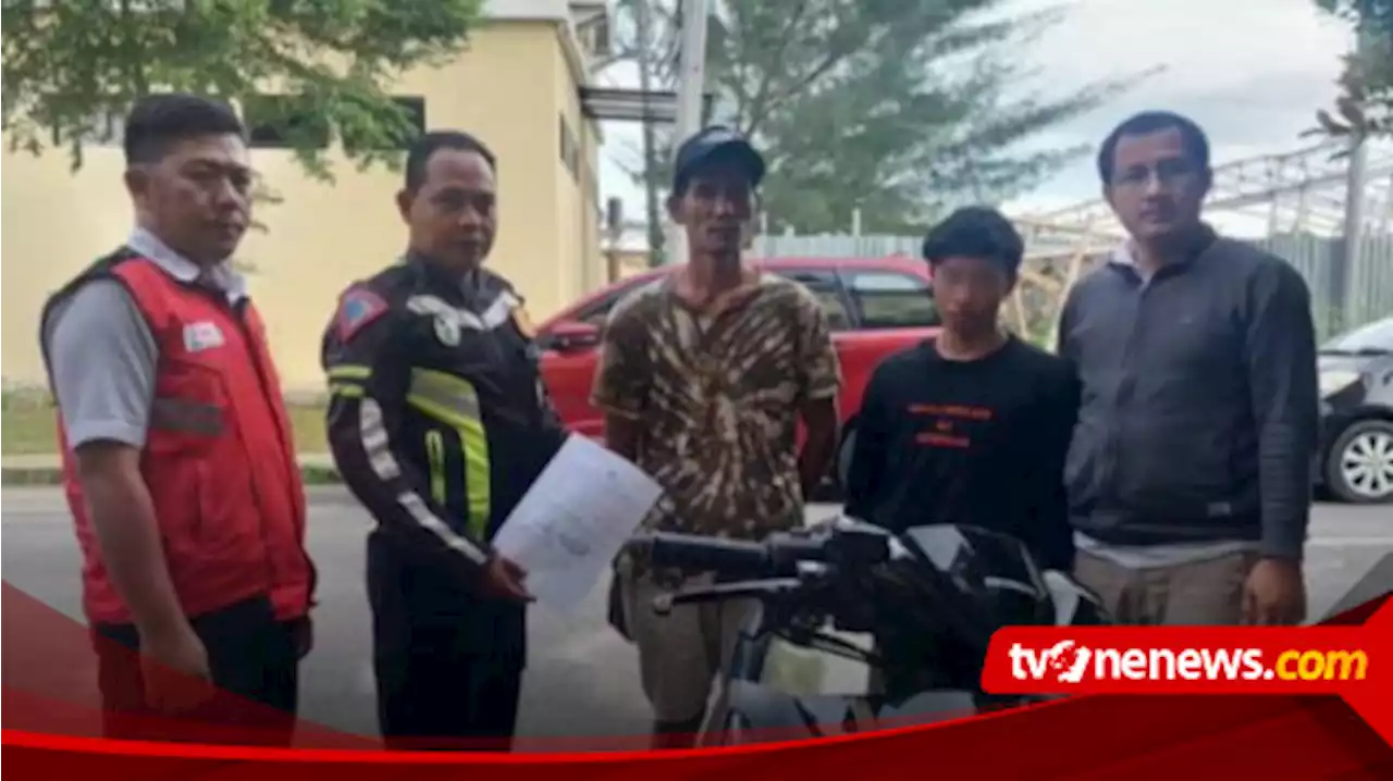 Pengemudi Motor Masuk Jalan Tol Lampung Ternyata Pelajar SMK Diduga Bawa Motor Hasil Curian