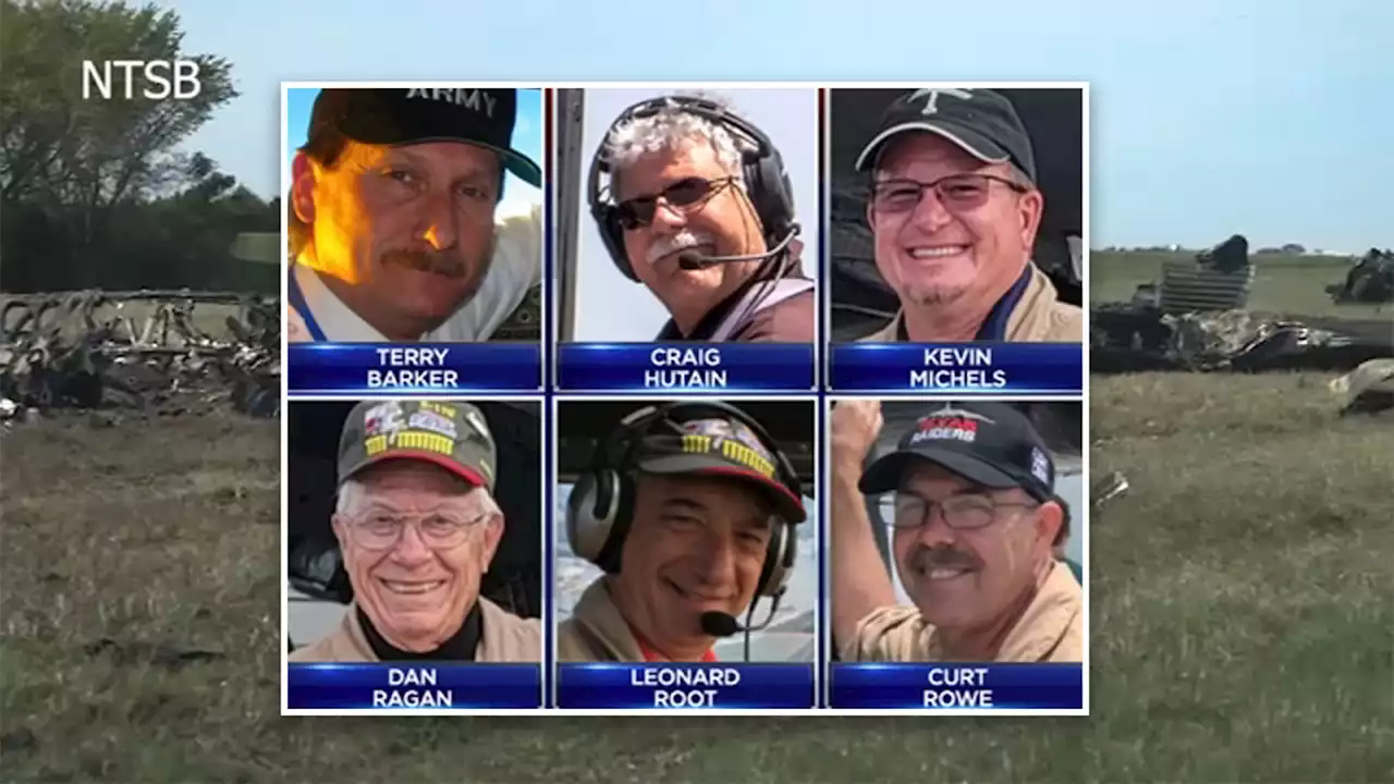 All 6 Dallas air show victims identified after mid-air collision; NTSB investigation underway