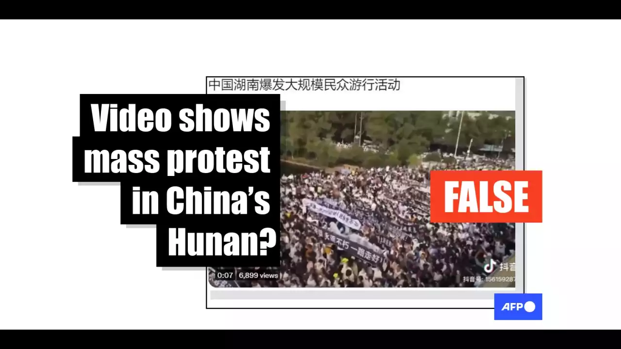 Tribute to dead firefighters in China's Hunan misrepresented as 'mass protest'