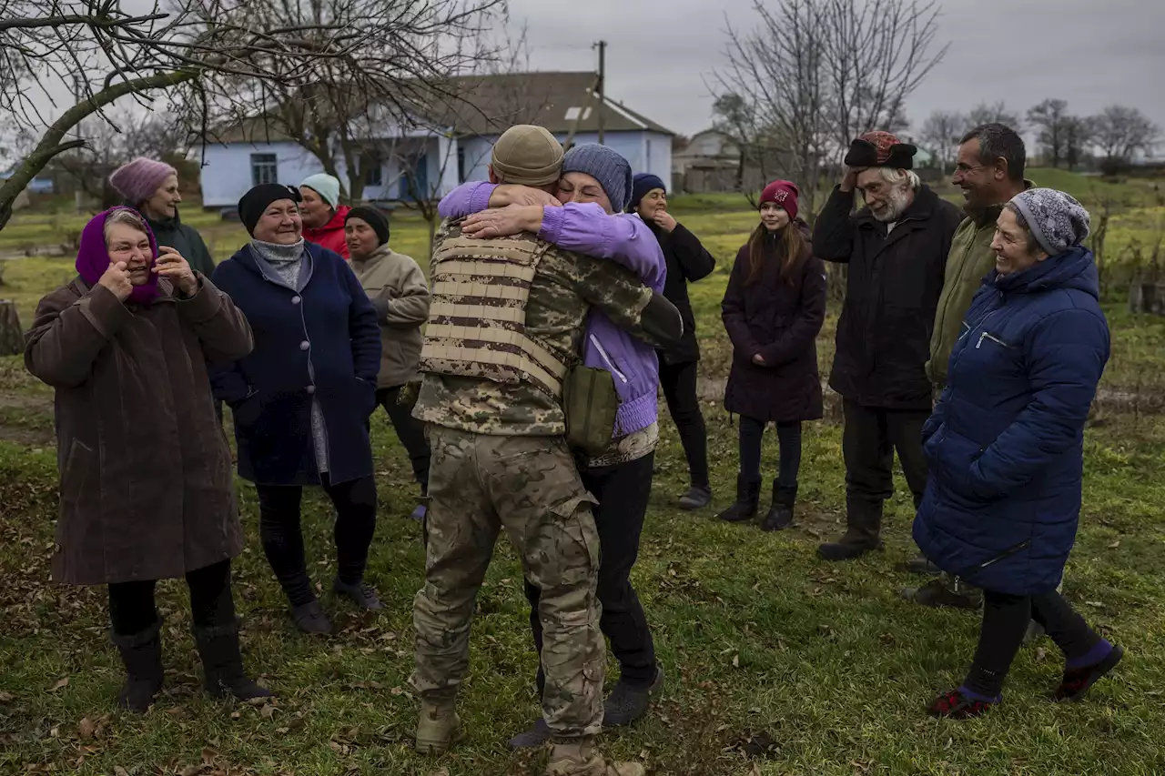 Families reunited following Russian retreat in Ukraine