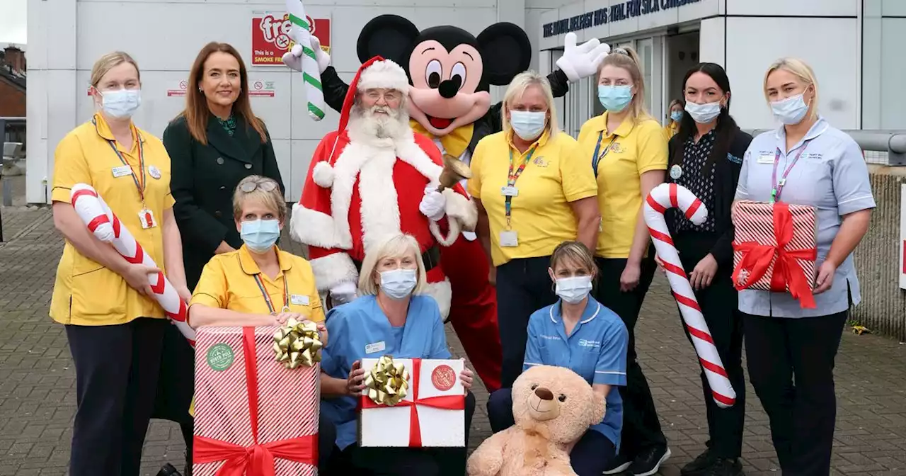 Santa makes early Christmas visit to patients at Belfast Children's Hospital