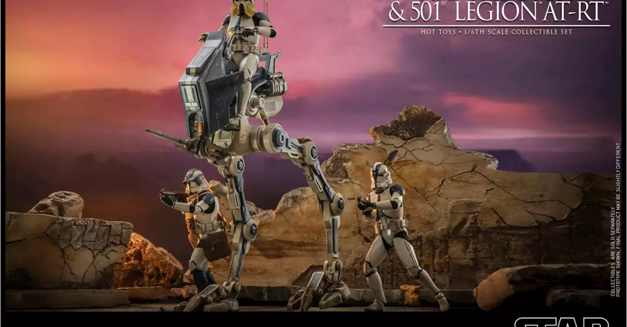 Hot Toys Unveils Star Wars: The Clone Wars ARF Trooper and AT-RT Set