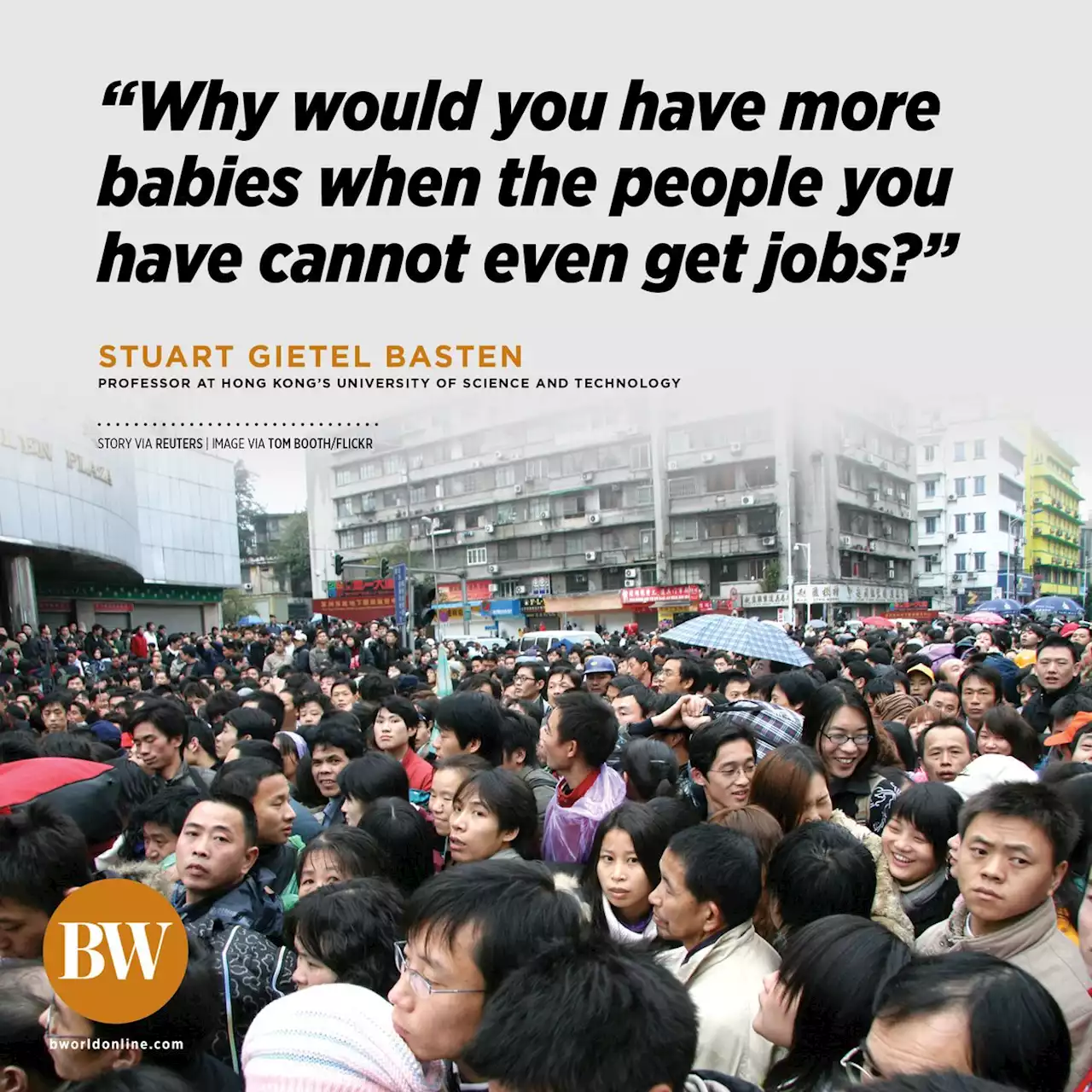 As world population hits 8 billion, China frets over too few babies - BusinessWorld Online