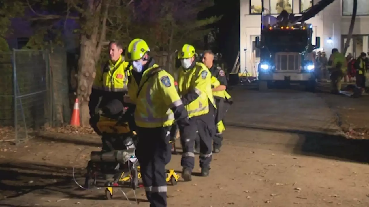 'A positive outcome': Construction worker safely removed from collapsed trench in Oakville