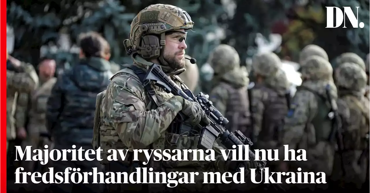 Majoritet av ryssarna vill nu ha fredsförhandlingar med Ukraina