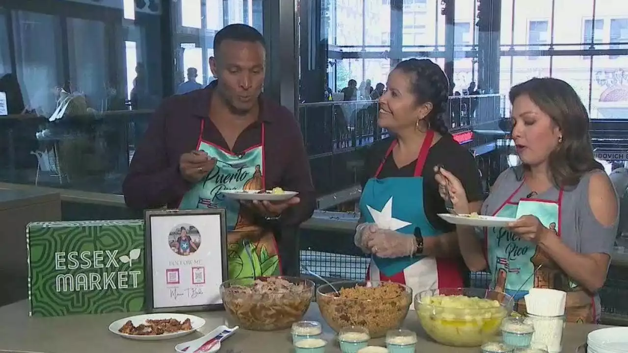 Mike and Ines learn how to cook some Puerto Rican Cusine