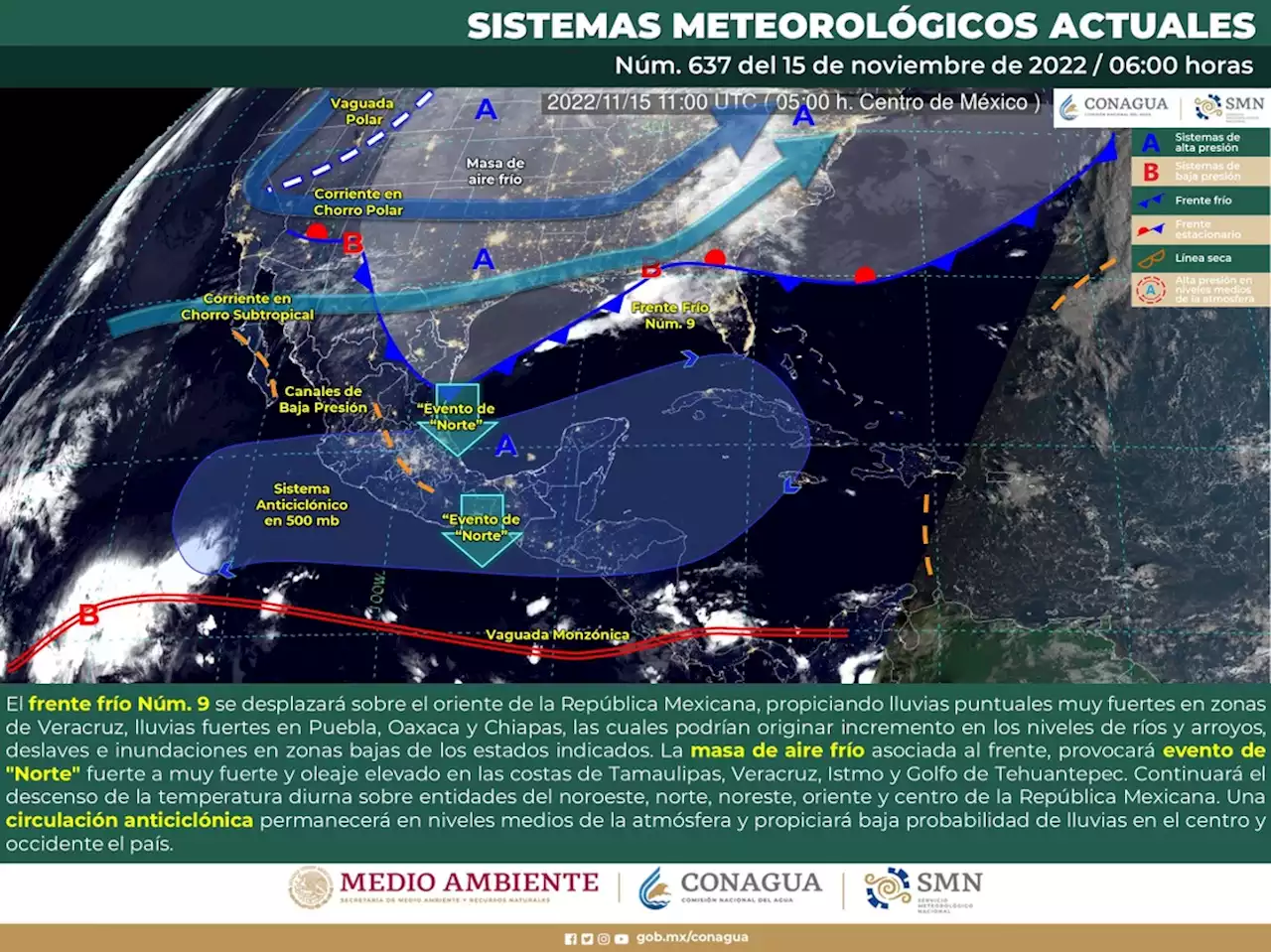 Hay baja probabilidad de lluvia en occidente y centro del país: SMN