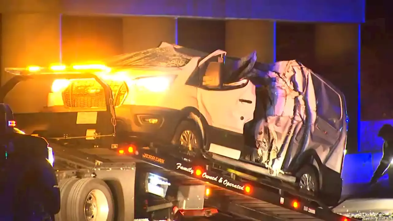 Truck Crashes Into Overpass in Westford