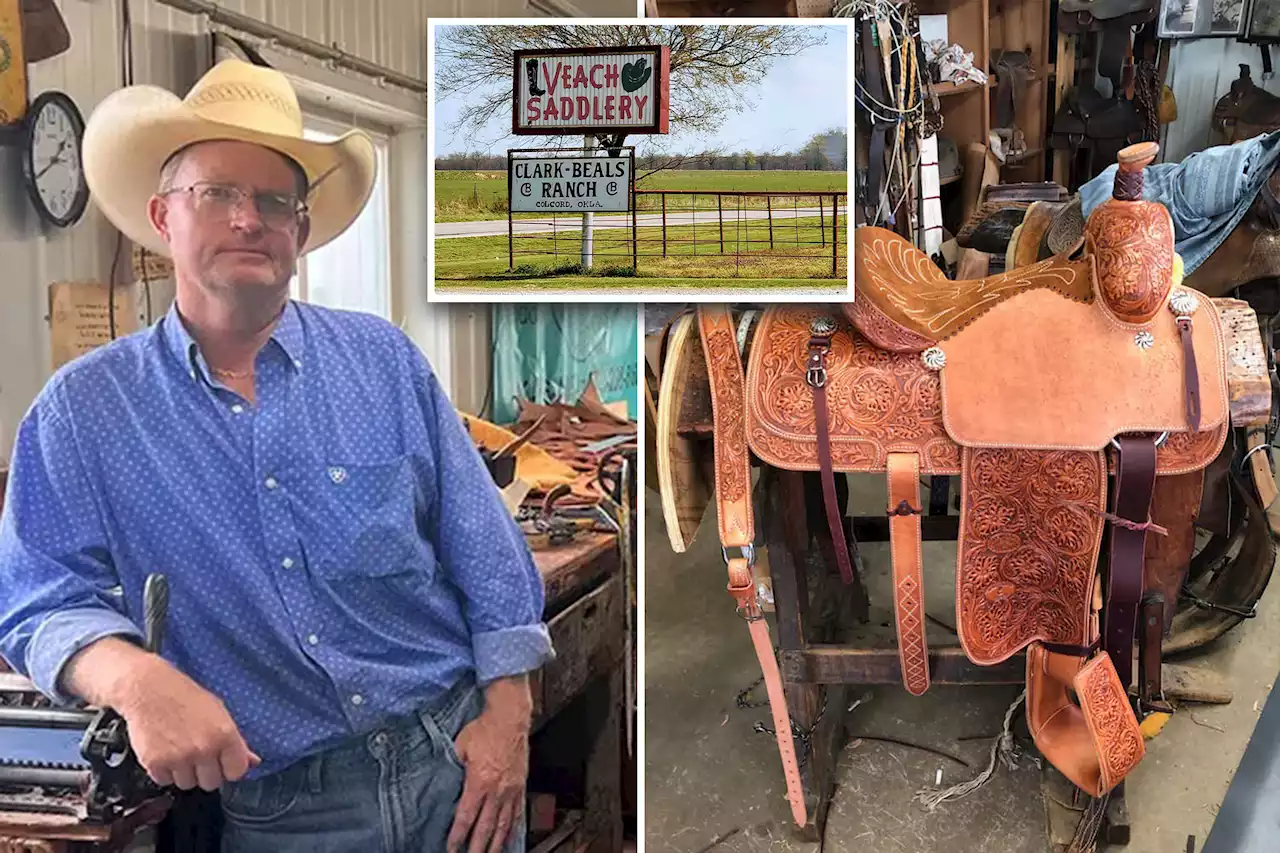 Oklahoma cowboy proudly continues family legacy of crafting custom saddles