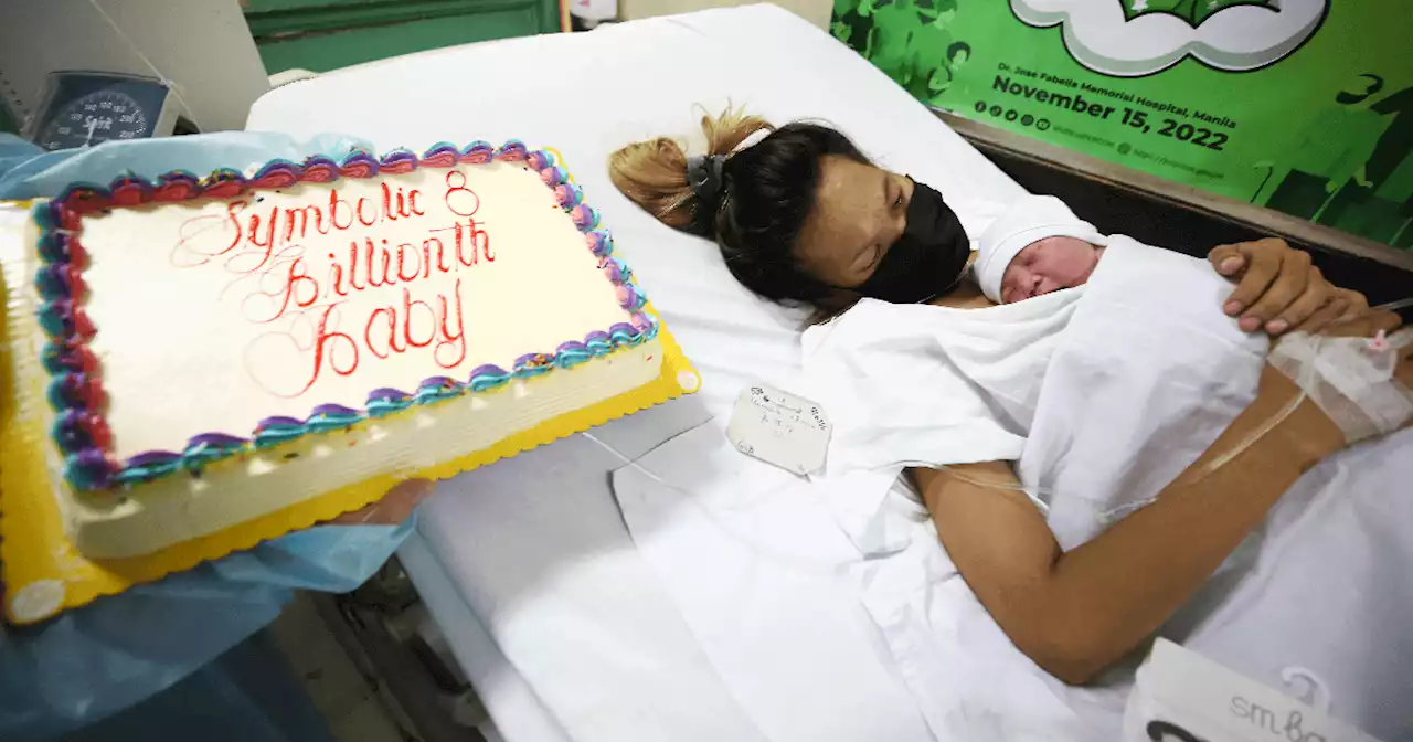 Baby girl symbolizing 8 billionth person in the world born in Manila