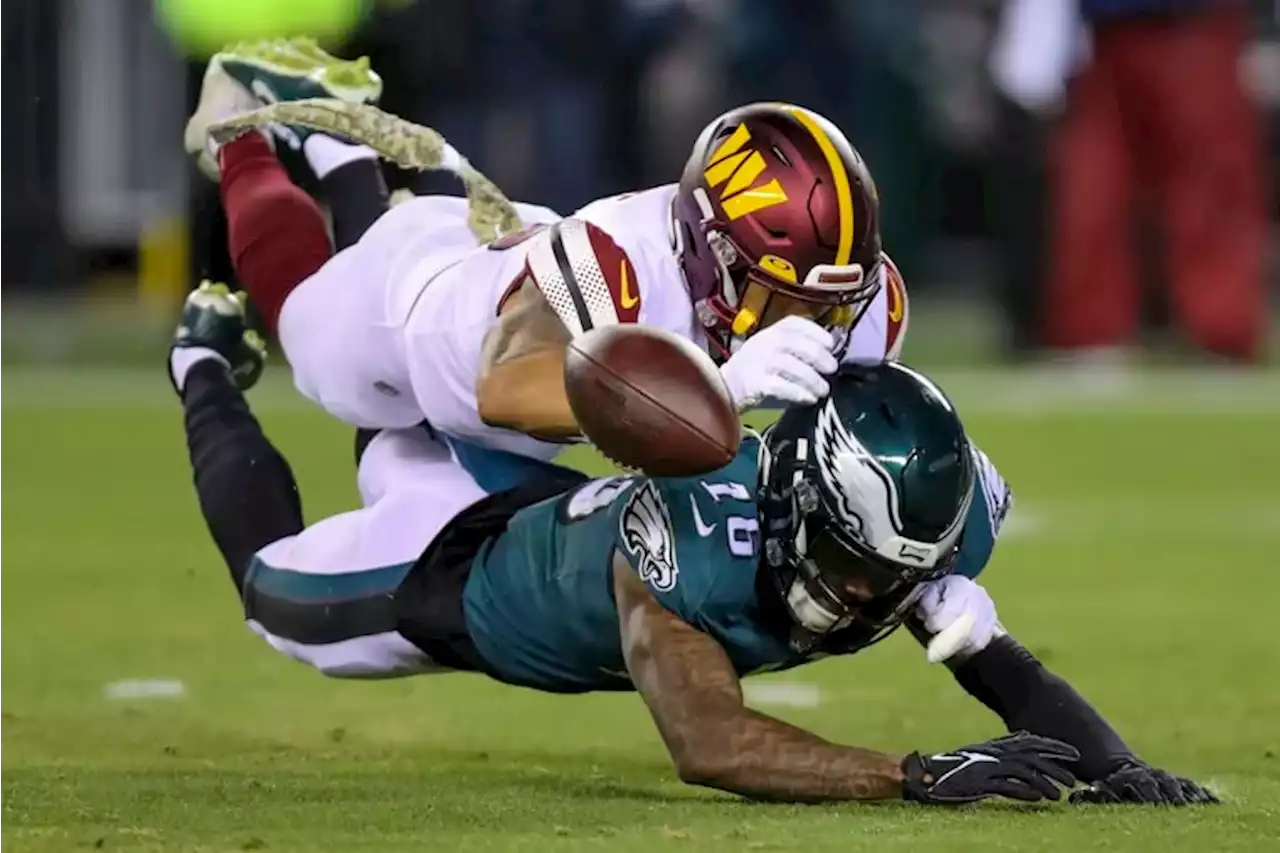 Eagles-Commanders analysis: Costly fumbles, questionable calls, shaky defense lead to Birds’ first loss