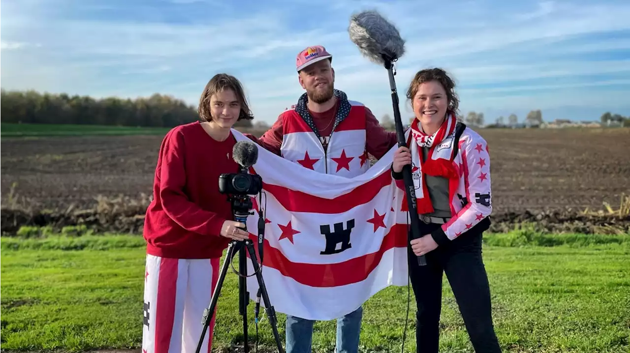 Drie jonge kunstmakers speuren naar de Drentse vlag