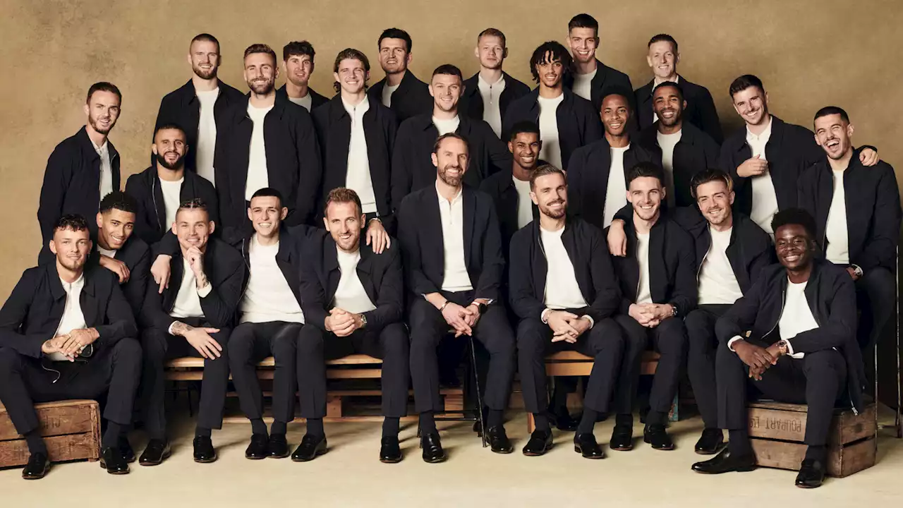 England squad picture released and numbers announced as Three Lions prepare to travel to Qatar