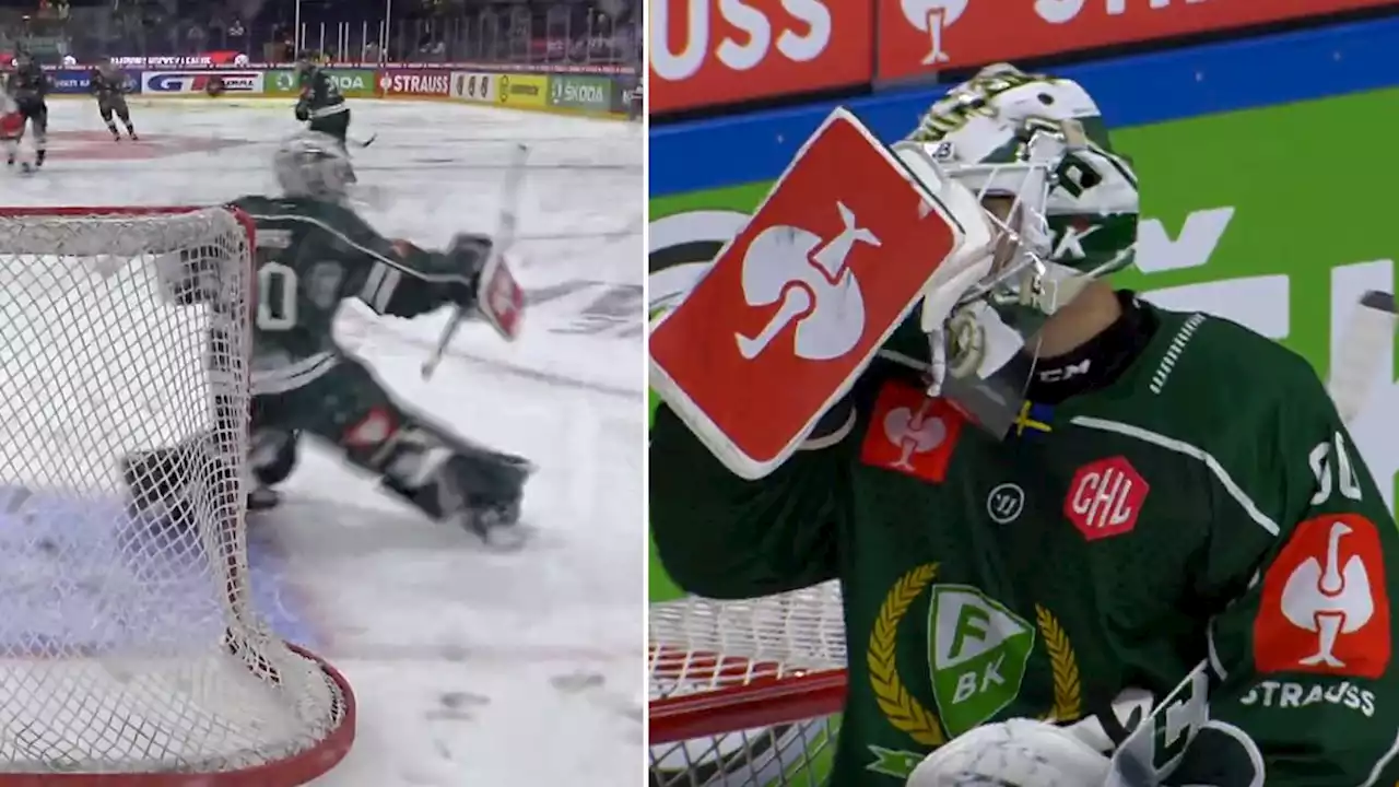 Ishockey: Färjestad vände till seger – efter egna målvaktens tavla