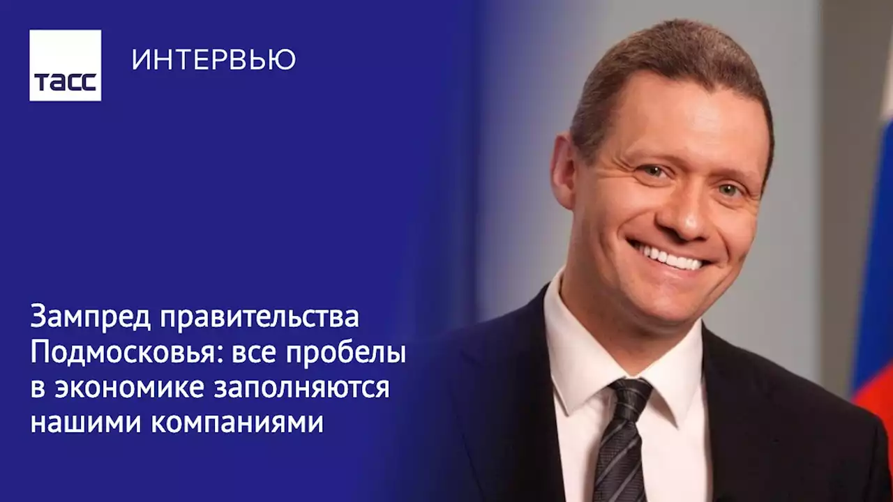 Зампред правительства Подмосковья: все пробелы в экономике заполняются нашими компаниями - Интервью ТАСС