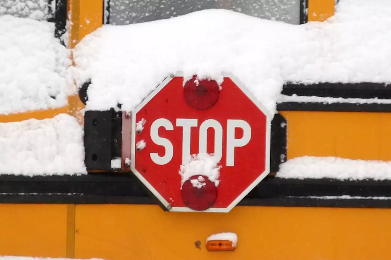 School buses canceled, rural schools closed due to weather