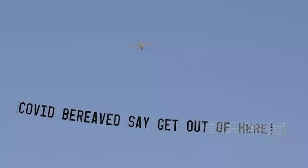 Covid victims' families target Matt Hancock by flying 'get out of here' banner over jungle camp