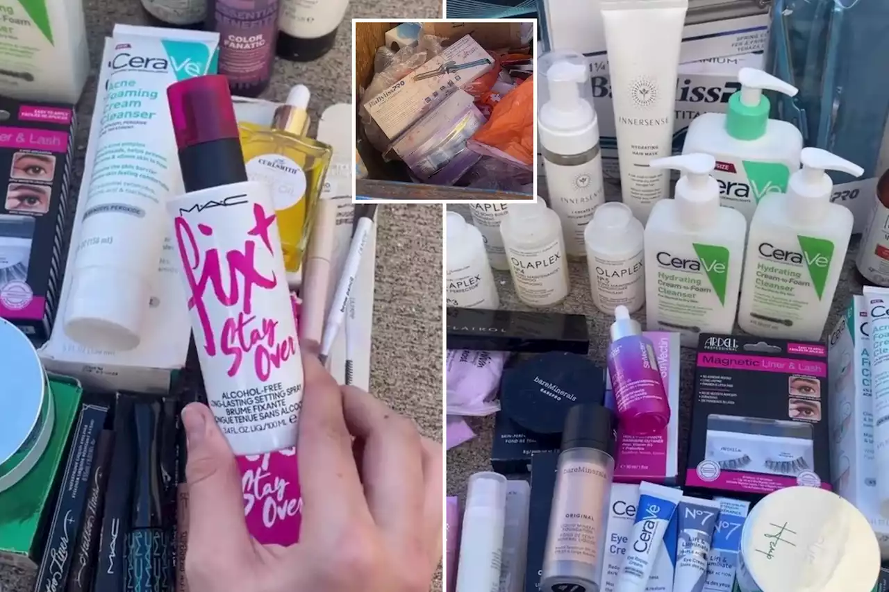 I went dumpster diving & got hair tools, Olaplex and loads of brand new make-up