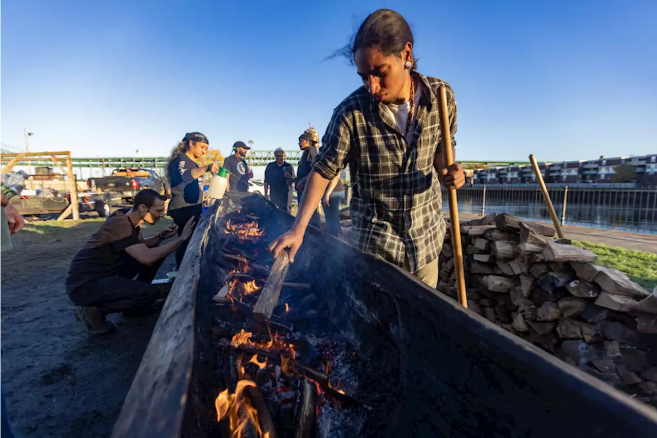 Local Indigenous tribes gather to build community and learn an ancient skill