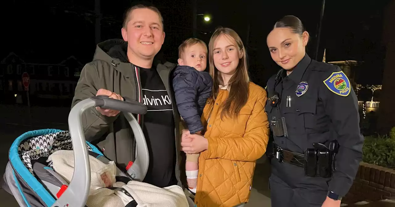 Medina police officer honored for her quick response in delivery of baby girl