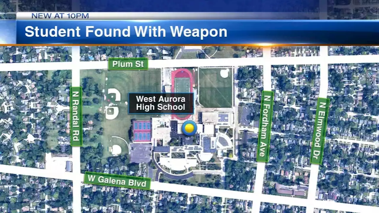 West Aurora High School student charged after bringing gun onto campus, police say