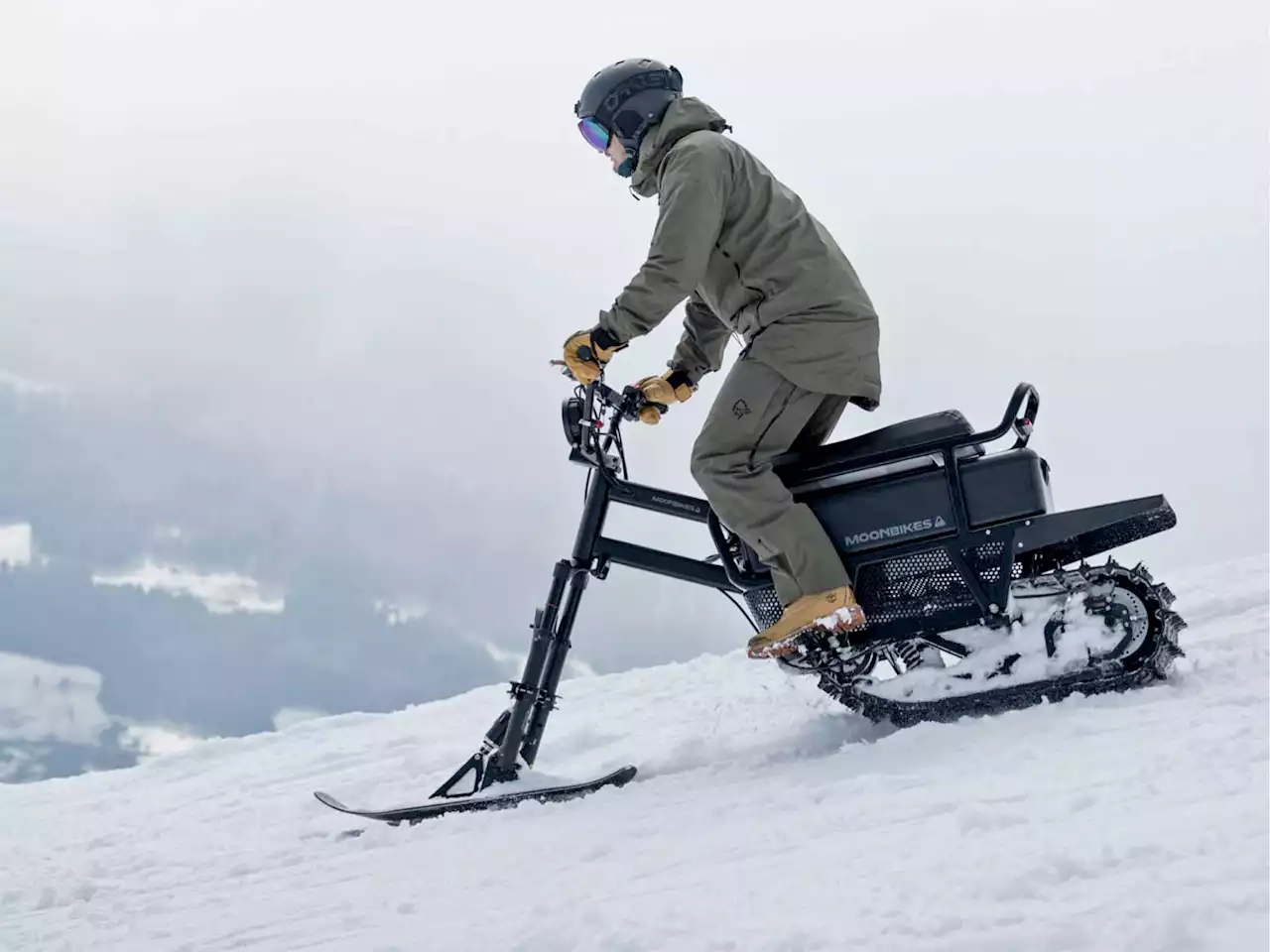 Found: MoonBikes Snowbike is More Electric Snowmobile Than Bicycle, But Still Super Cool