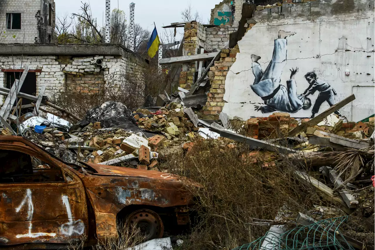 Banksy showcases new mural in war-scarred Ukrainian town - BusinessWorld Online