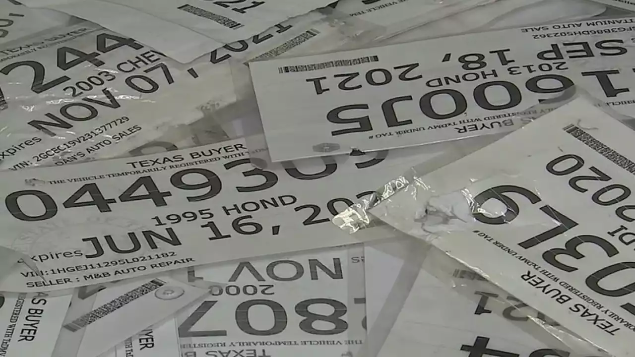 'It cost a cop his life': Police chief rails against fake paper license plates in Texas