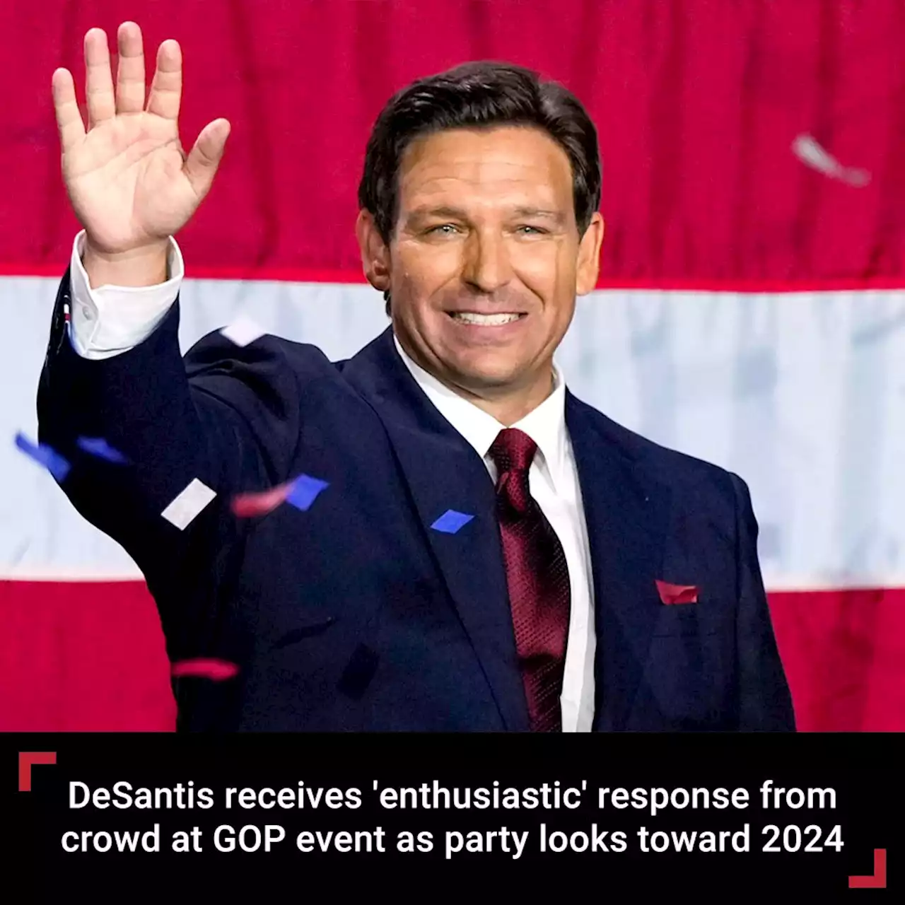 Minutes before Trump announcement, DeSantis receives standing ovation at Republican confab