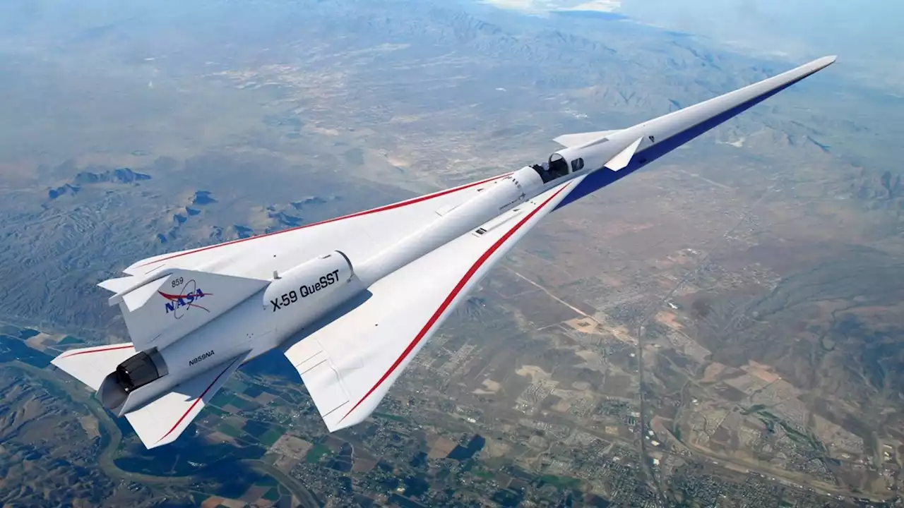 NASA's quiet supersonic X-59 now has a jet engine