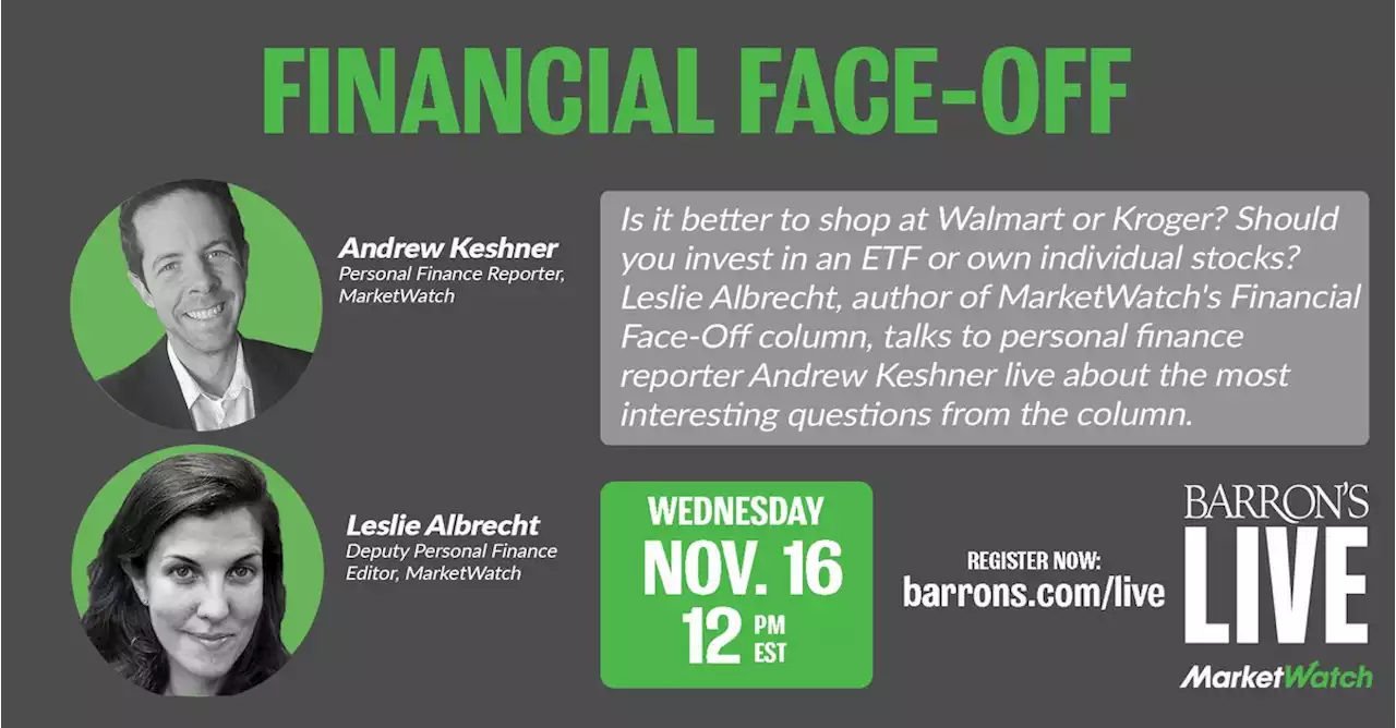 Nov. 16: MarketWatch - Financial Face-off