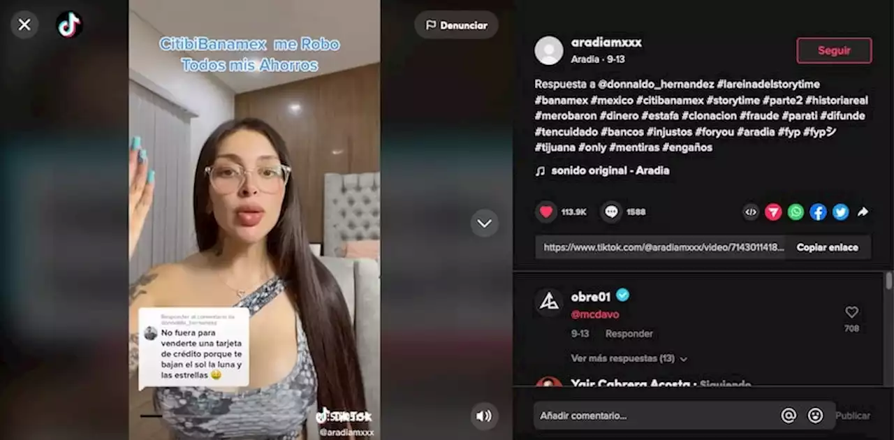 Clonan Citibanamex a creadora de Onlyfans y esto es todo lo que perdió