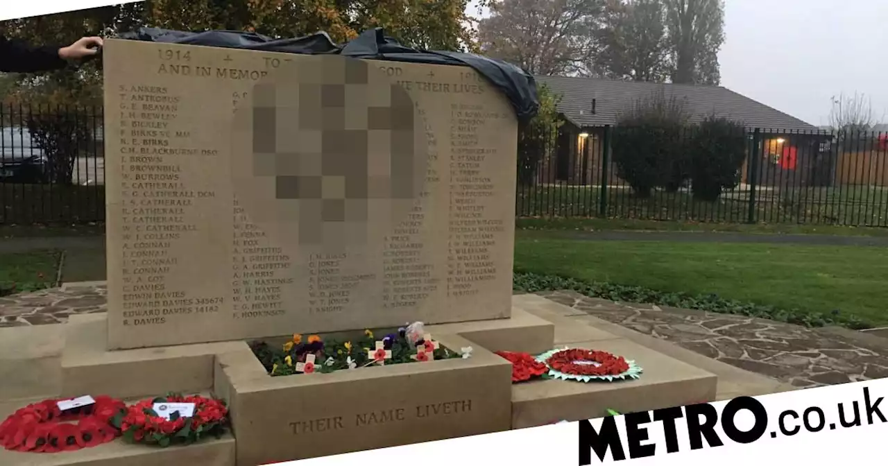 Swastika sprayed over war memorial hours after Remembrance parade