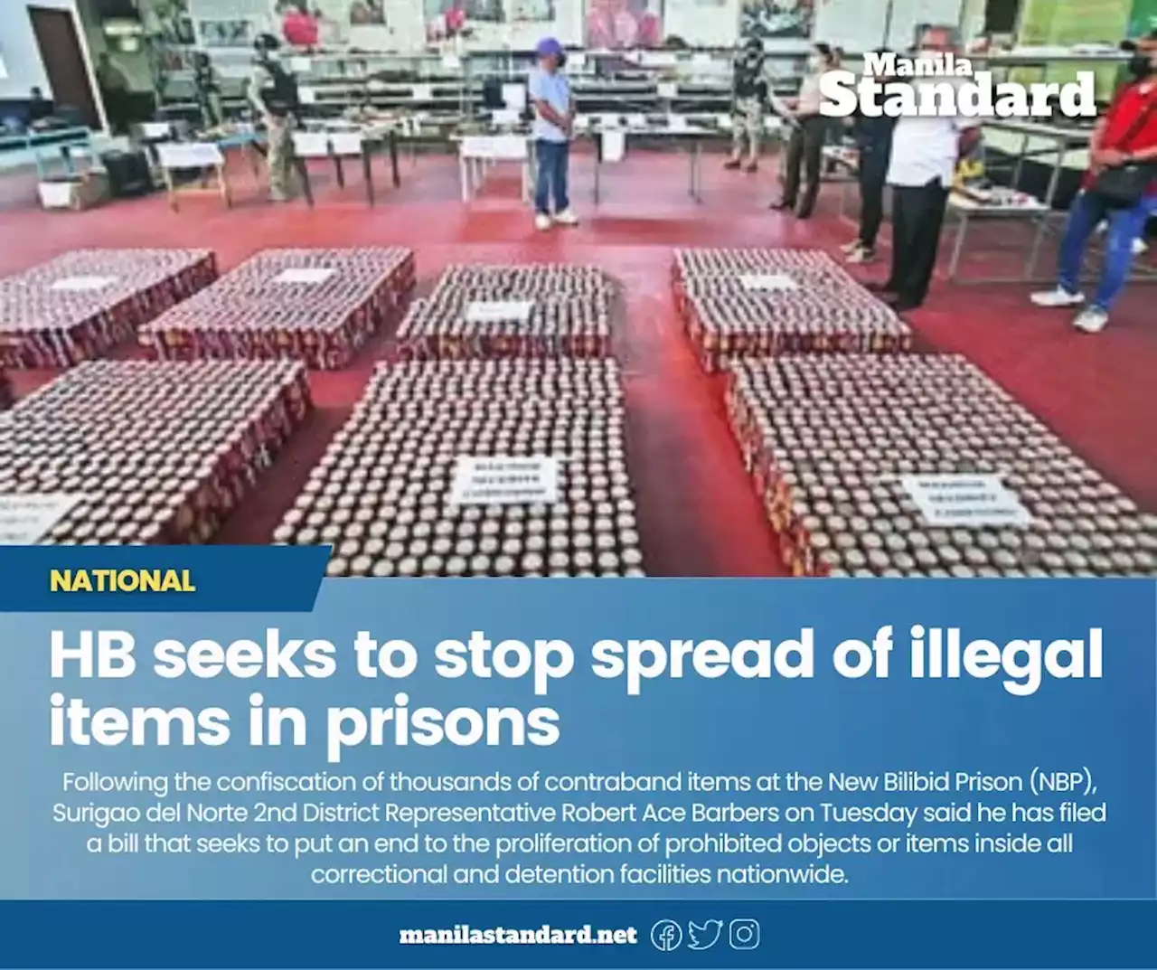 HB seeks to stop spread of illegal items in prisons