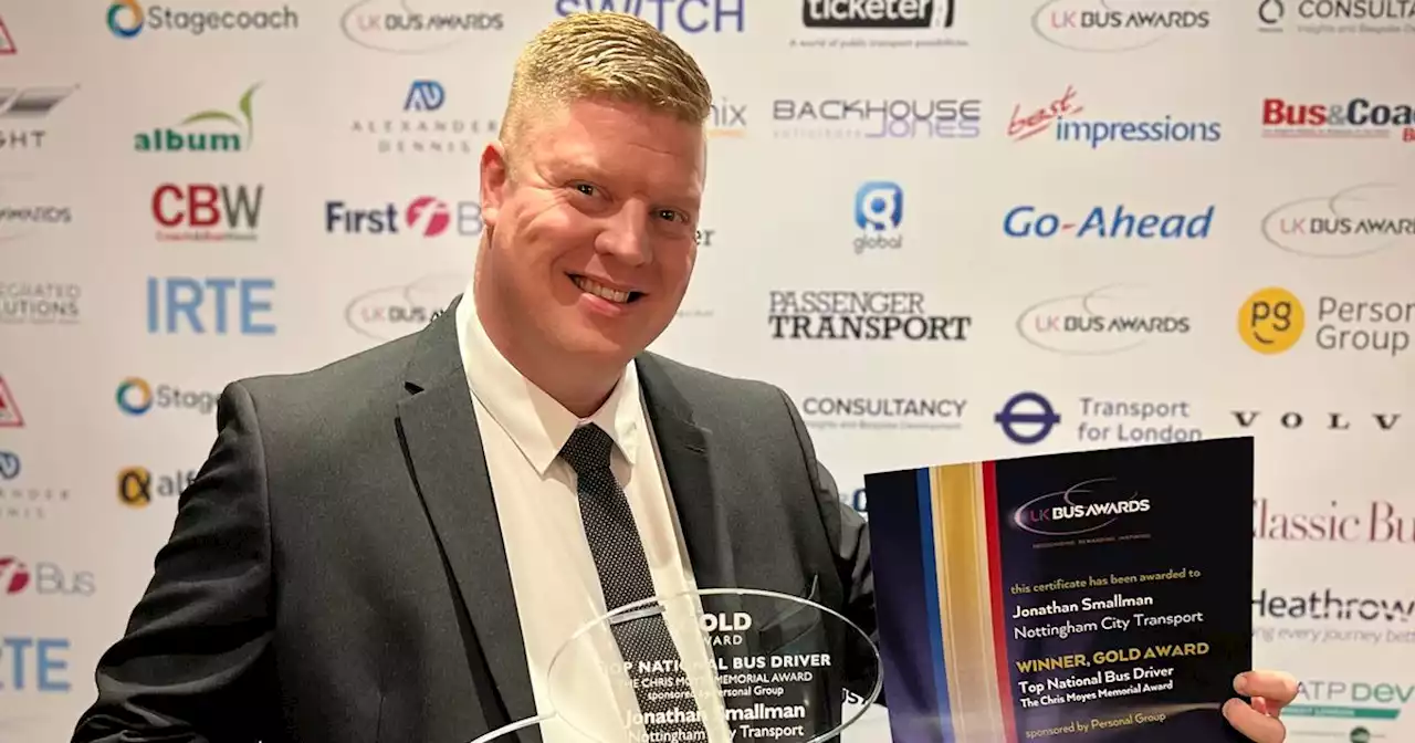 Notts bus driver 'on cloud nine' as he is named best in the UK