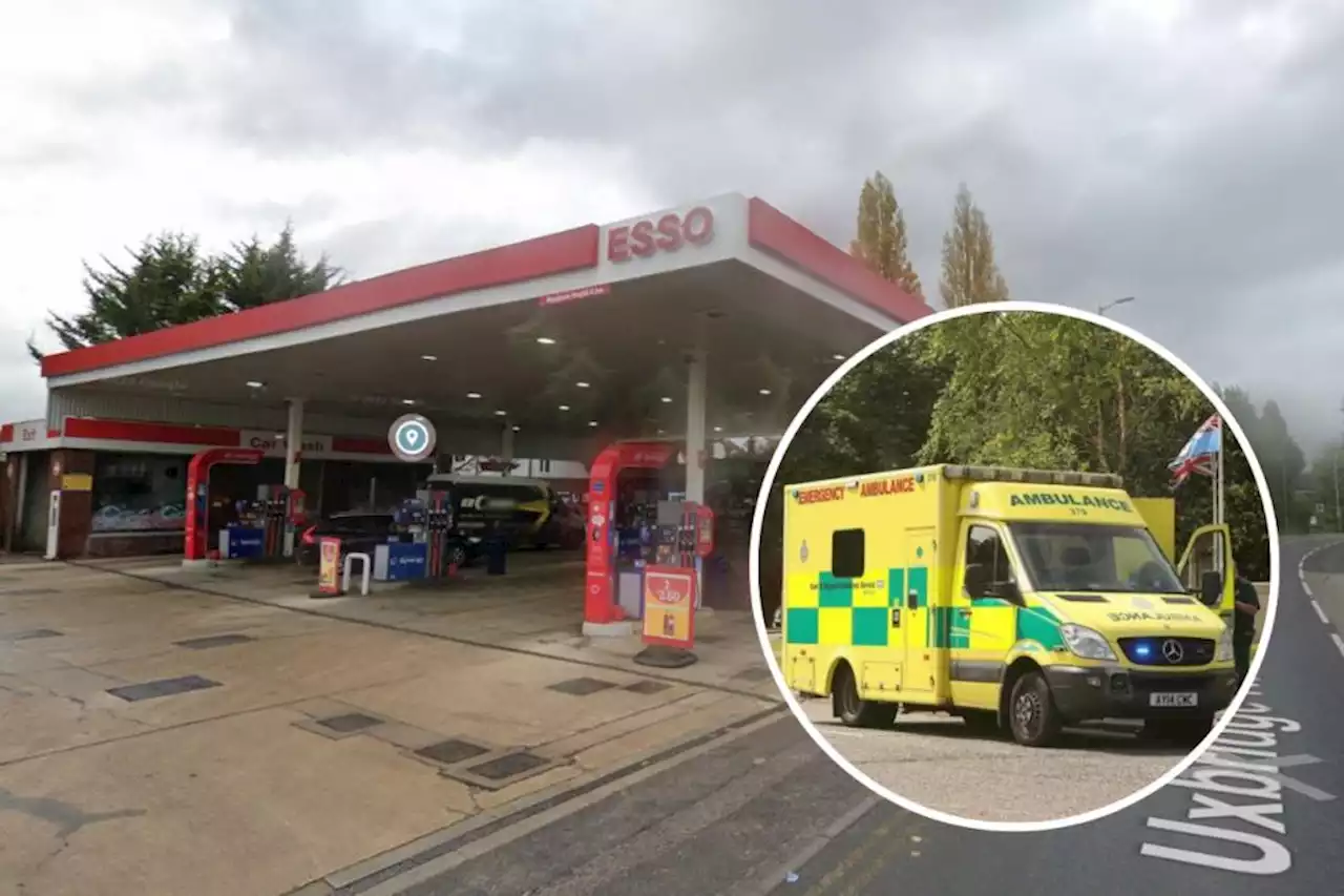 Man dies at petrol station