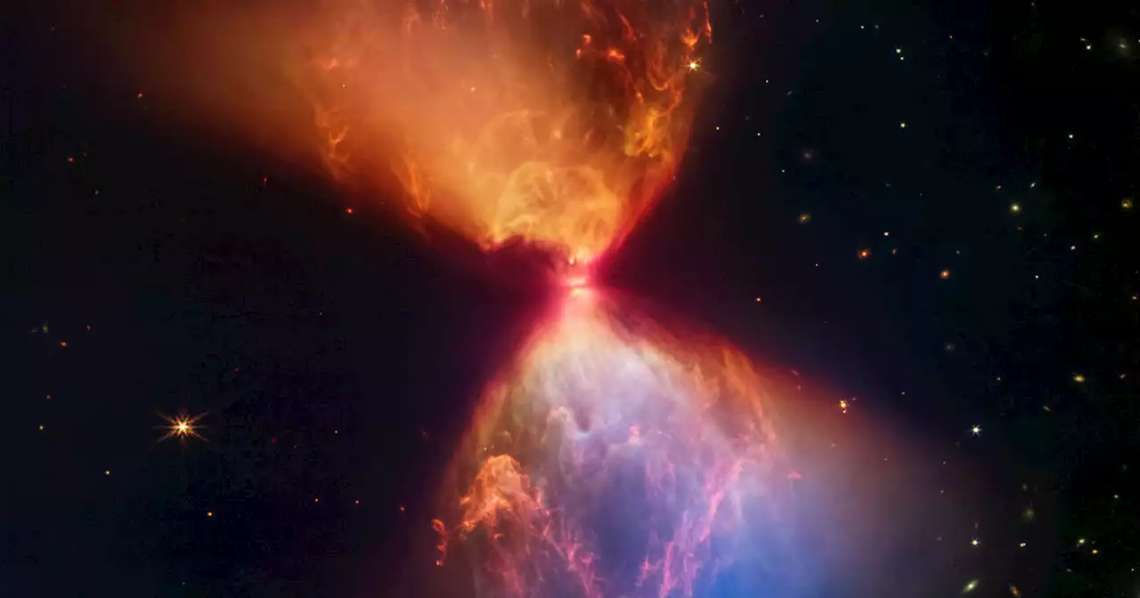 James Webb Captures a New Star Forming in a 'Fiery Hourglass'