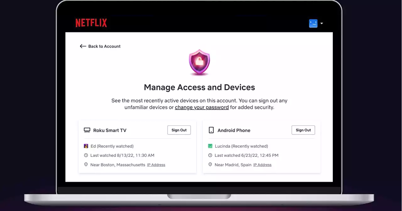 New Netflix feature curbs persistent account sharing