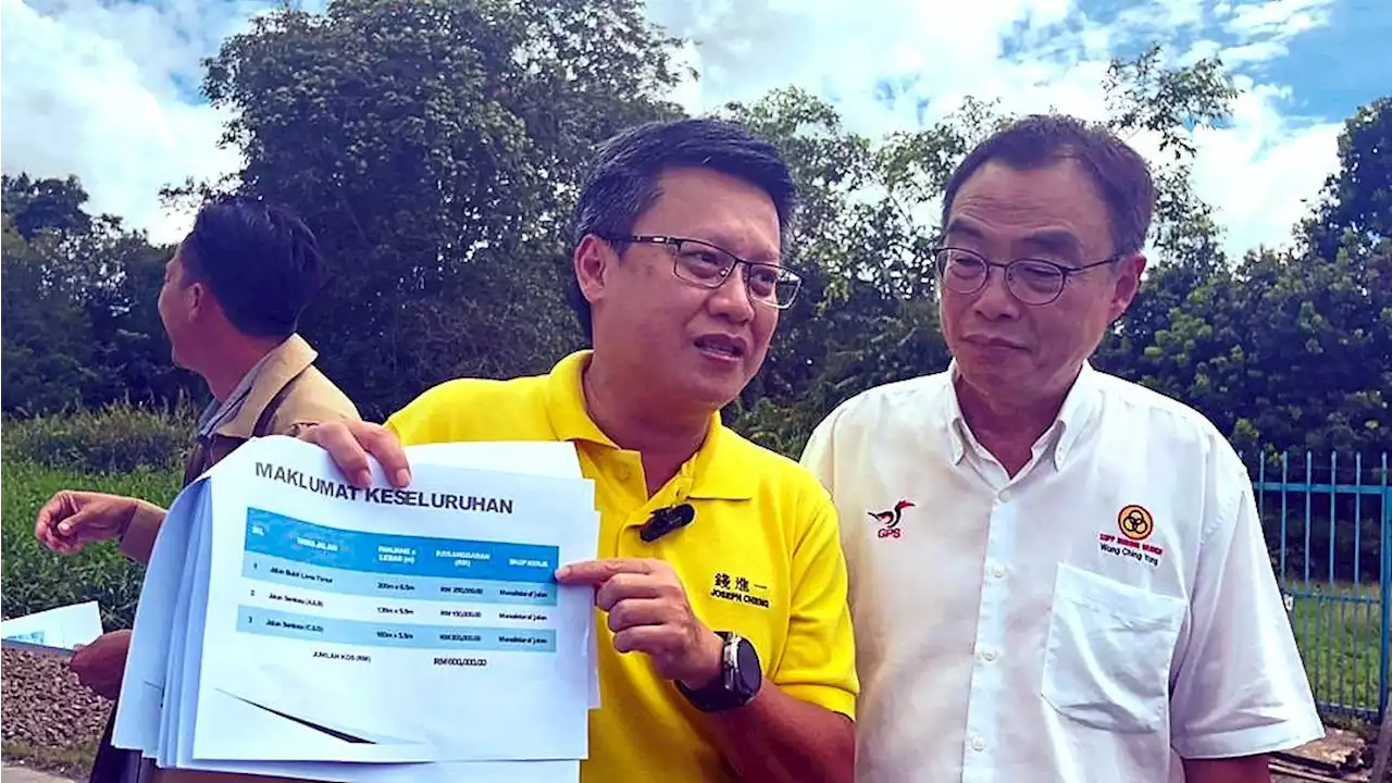 Three roads upgraded in flood-prone Sibu village