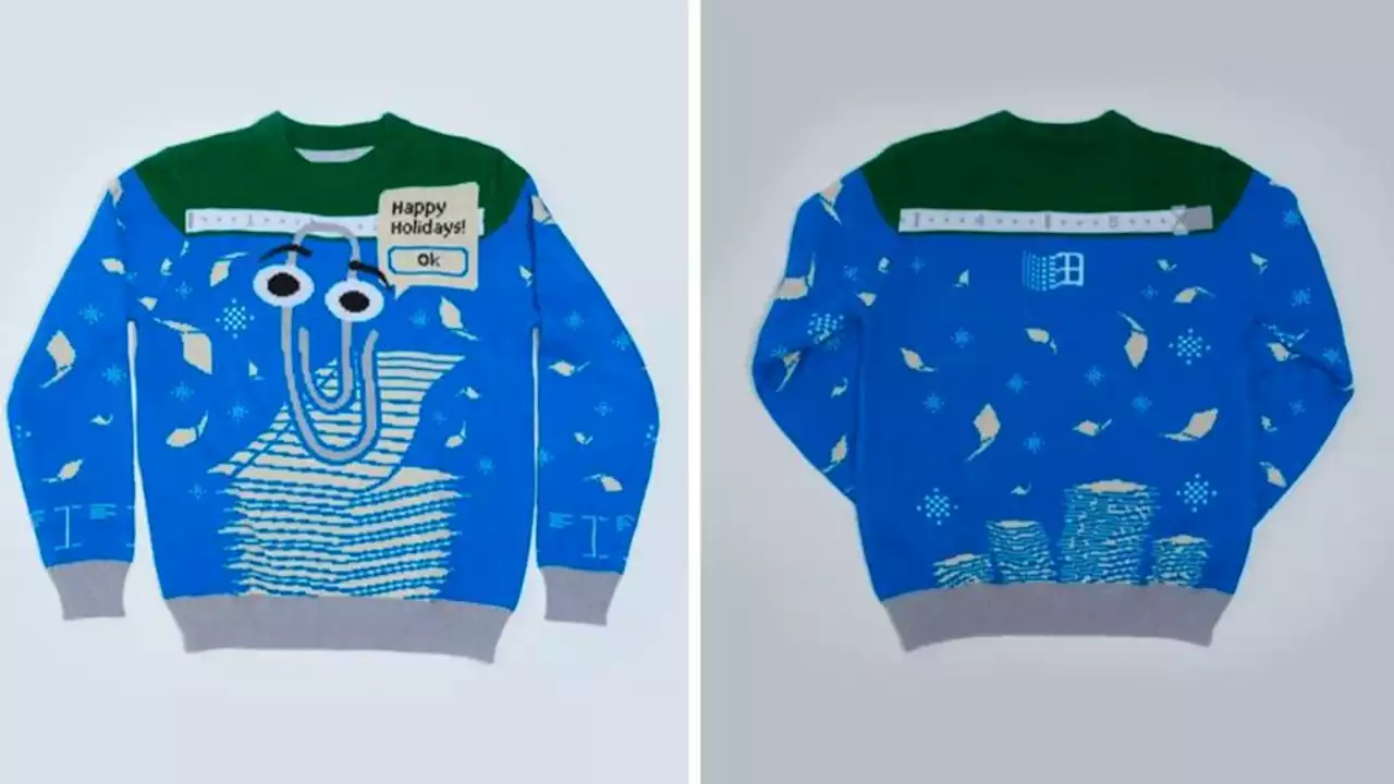 'Ugly Sweater': Microsoft verkauft Weihnachtspullover mit 'Karl Klammer'-Motiv