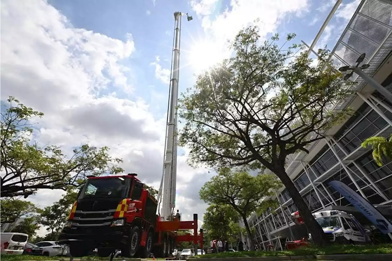 SCDF to deploy 90m-tall emergency vehicles for firefighting, rescue in early-2023