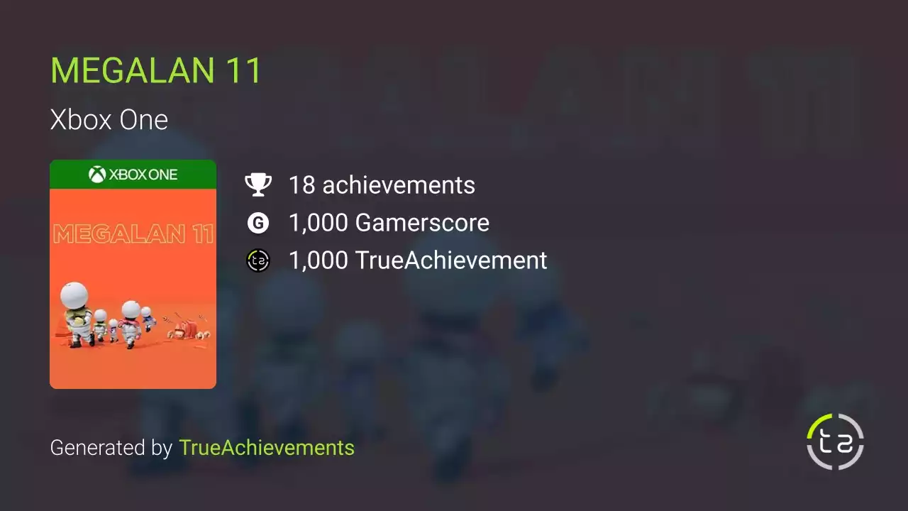 MEGALAN 11 (Xbox One) Achievements